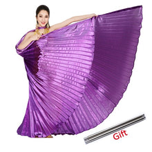 Load image into Gallery viewer, 2019 Belly Dance Isis Wings Belly Dance Accessory Bollywood Oriental Egypt Egyptian Wings Costume With Sticks Adult Women Gold