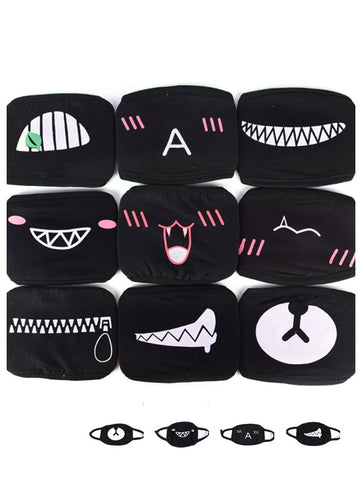 Hot Sale Cartoon Cotton Face Mouth Masks Women Men Dustproof Mouth Face Mask Anime Muffle