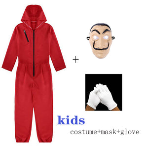 Salvador Dali La Casa De Papel Costume & Face Mask Cosplay The House of Paper Role Playing Party Adult Cosplay Money Heist S-XXL